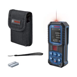 Bosch GLM 50-22 Professional Laser Measure 0.05-50m 2x AA Batteries Hand Strap Pouch – Red Laser