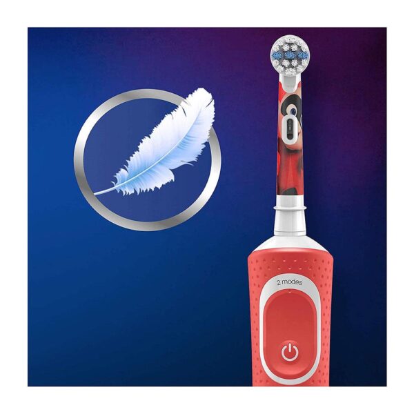 Oral-B Disney Pixar Kids Electric Toothbrush 1 Handle And 1 Travel Case - Red - Image 5