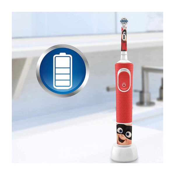 Oral-B Disney Pixar Kids Electric Toothbrush 1 Handle And 1 Travel Case - Red - Image 6