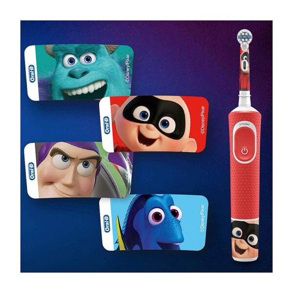 Oral-B Disney Pixar Kids Electric Toothbrush 1 Handle And 1 Travel Case - Red - Image 7