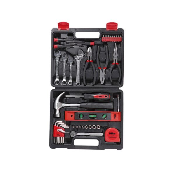 Hilka Pro Craft Home Tool Kit 1/4 Inch Ratchet Wrench Socket Pliers Screwdriver Hammer Spanner - 45 Piece - Image 2