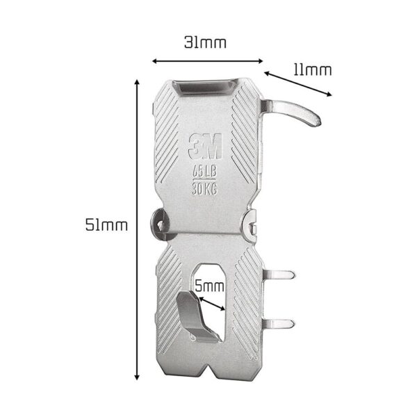 3M Claw Drywall Picture Hanger 30kg 2pk - Image 3