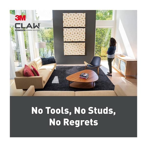 3M Claw Drywall Picture Hanger 30kg 2pk - Image 4