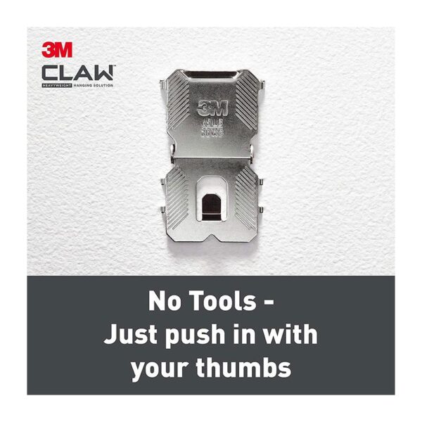 3M Claw Drywall Picture Hanger 30kg 2pk - Image 5