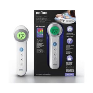 Braun No Touch + Touch Forehead Thermometer With Age Precision – White