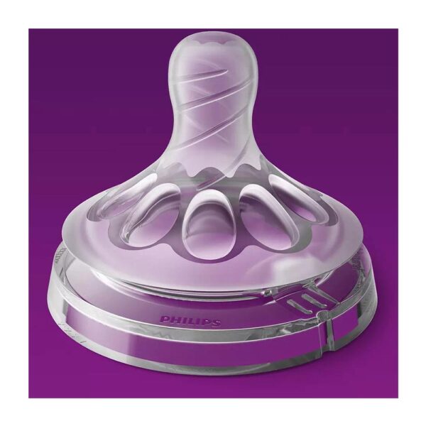 Philips Avent Natural Baby Bottle Teats Anti-Colic Slow Flow 0+ Months 2 Pack - Clear - Image 5