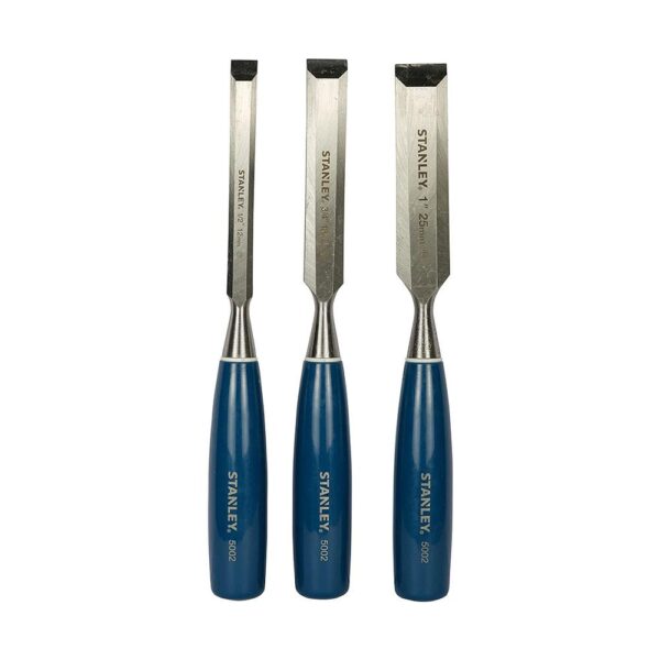 Stanley 5002 Series Bevel Edge Chisel 12mm 18mm 25mm Set - 3 Pieces - Image 2