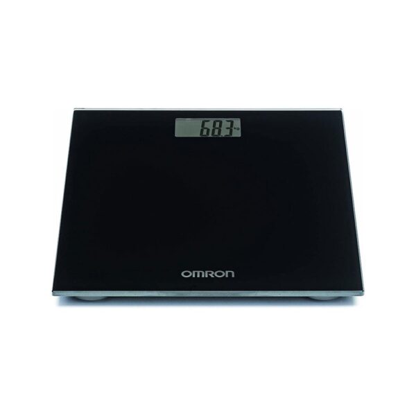 Omron Digital Bathroom Scales With KG ST And LB Measurement 150kg Weight Capacity - Midnight Black - Image 2