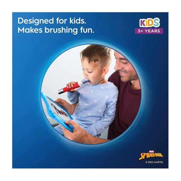 Oral-B Marvel Spider Man Kids Electric Toothbrush Replacement Brush Heads 3+ Years - 4 Pack - Image 4