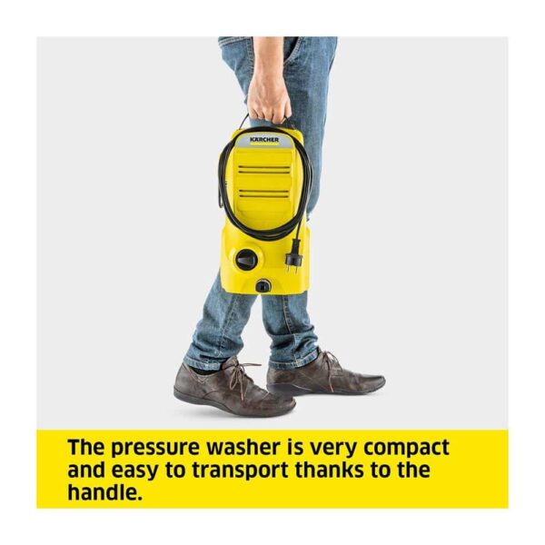 Karcher K2 Compact Pressure Washer 110 Pressure Bar 240V - Yellow/Black - Image 3