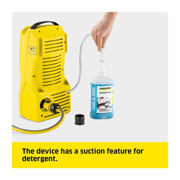 Karcher K2 Compact Pressure Washer 110 Pressure Bar 240V - Yellow/Black - Image 6