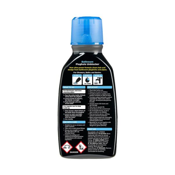Buster Bathroom Plughole Unblocker 3 Doses 900ml - Image 2