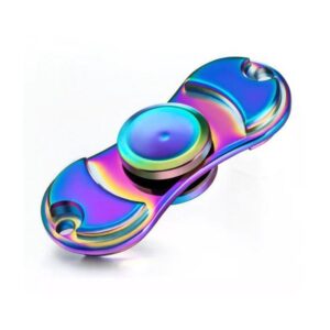 Fidget Hand Finger Spinner Metal 2 Sided Fast Bearing Stress Toys – Rainbow