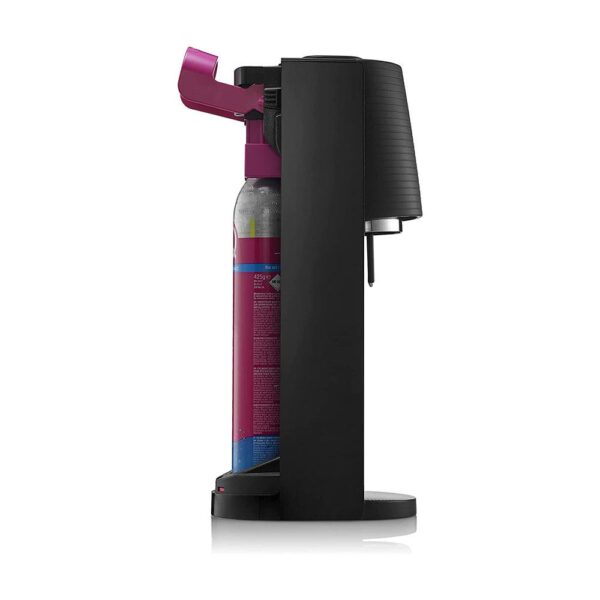SodaStream Terra Sparkling Water Maker Machine And 1 Litre Reusable Water Bottle With 60 Litre Quick Connect CO2 Gas Cylinder – Black - Image 4