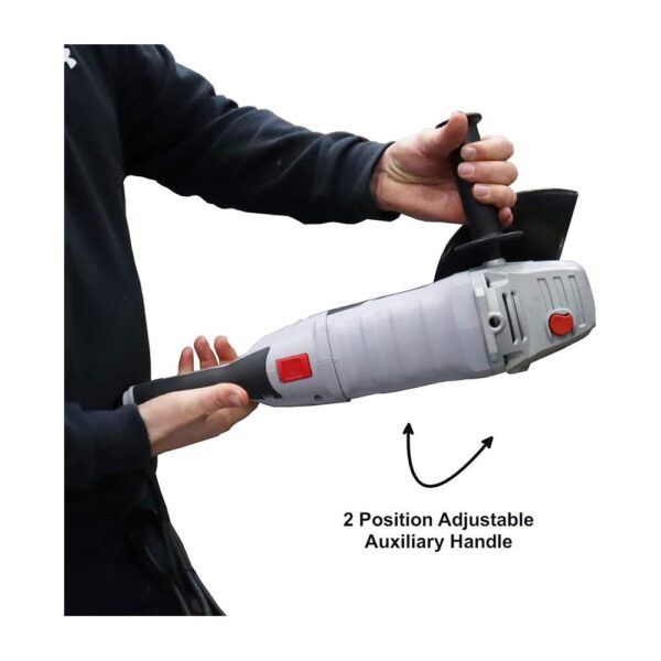 Hilka Max Angle Grinder 230mm 9 Inch 2400 W - Silver/Black/Grey - Image 2
