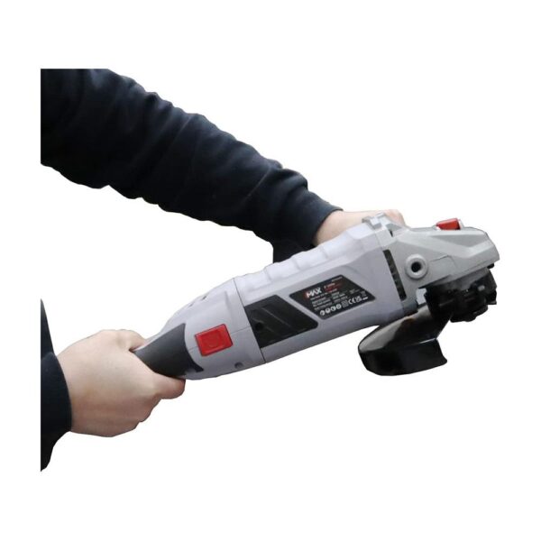 Hilka Max Angle Grinder 230mm 9 Inch 2400 W - Silver/Black/Grey - Image 3