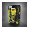 Wahl Lifeproof Wet/Dry Foil Shaver Dual Head Ear And Nose Trimmer Anti-Shock Fully Washable  - Yellow/Black - Image 6