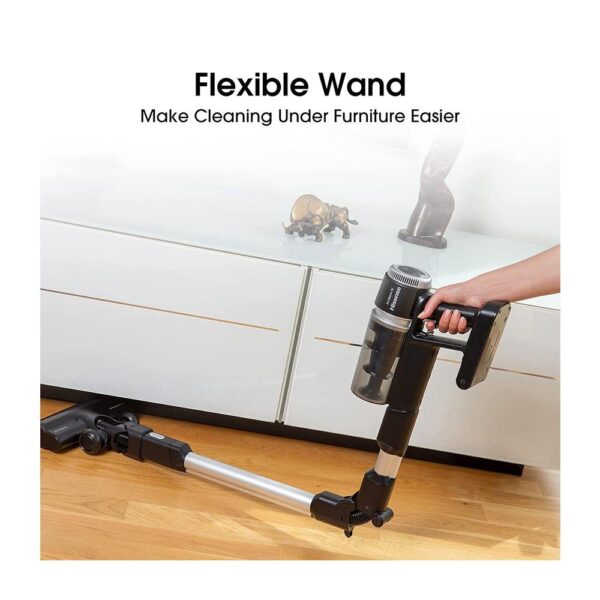 Hisense Cordless Vacuum Cleaner With Removable Battery And 45mins RunTime 25.2V 150W 0.45 Liters - Black - Image 3