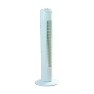 Daewoo 32 Inch Slimline Tower Fan Instant Cool Air With 3 Speed Settings Oscillation – White