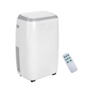 Daewoo 12000 BTU 4 In 1 Portable Air Conditioning Unit Fan Only Heating Dehumidifier With Remote Control – White