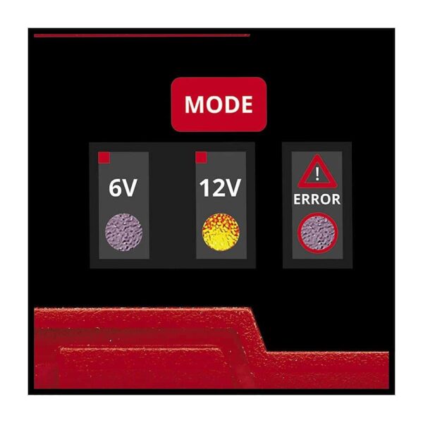Einhell CE-BC 1 M 12V Intelligent Battery Charger 32Ah Capacity - Red/Black - Image 3