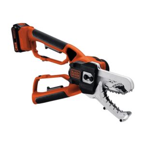 Black & Decker 18V Cordless Alligator Lopper Chainsaw With 2.0Ah Lithium Ion Battery And Charger – Orange/Black