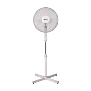 16 Inch Pedestal Fan With 3 Speed Setting Quite Oscillation 50W Home, Garage, Office, Fan for any room – White