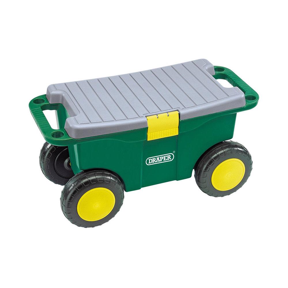 Draper Gardeners Tool Cart And Seat With Two Handles And Removable