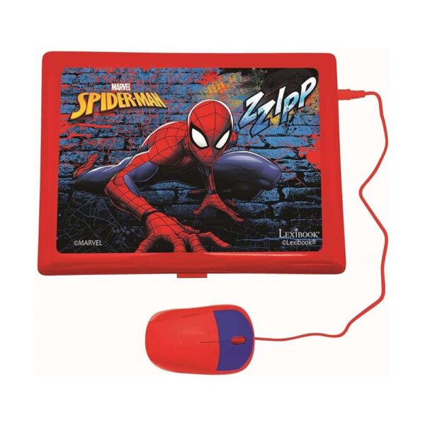 Lexibook SpiderMan Bilingual Educational Laptop With 124 Activites - Multicolour - Image 2