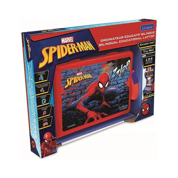 Lexibook SpiderMan Bilingual Educational Laptop With 124 Activites - Multicolour - Image 4
