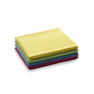 E-Cloth Glass & Polishing Cleaning Cloth 4 Pack – Yellow, Pink, Green And Blue