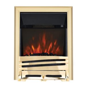 Focal Point HORIZON BRASS LED Freestanding Or Inset Electric Fire