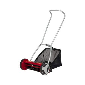 Einhell GC-HM 400 Hand Lawn Mower With 40cm Cutting Width 27 Litre Grass Box – Red/Black