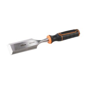 Triton Wood Chisel 50mm TWC50 Straight Chromium Vanadium Steel – Black/Orange