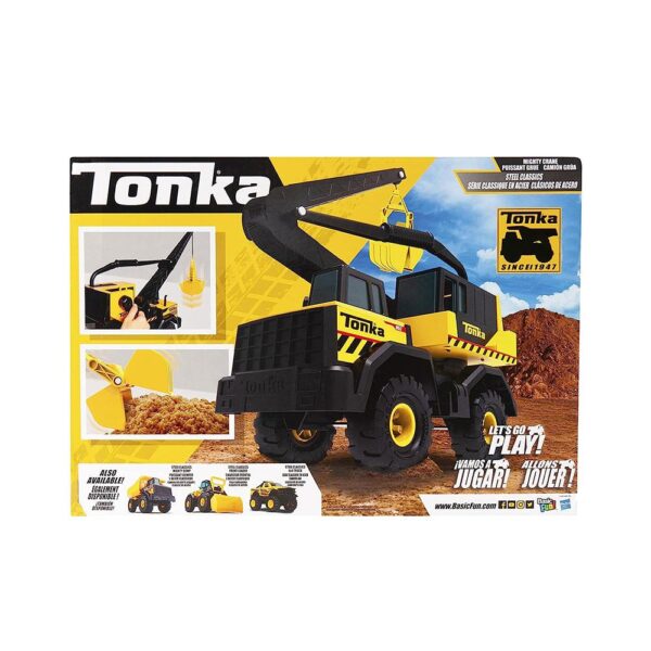 Tonka Steel Classics Toughest Mighty Crane Construction Truck Toy - Multicolour - Image 2