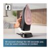 Black & Decker Linen Care Steam Iron Cord/Cordless 2600W 330ml Water Tank - Black And Rose Gold - Image 7