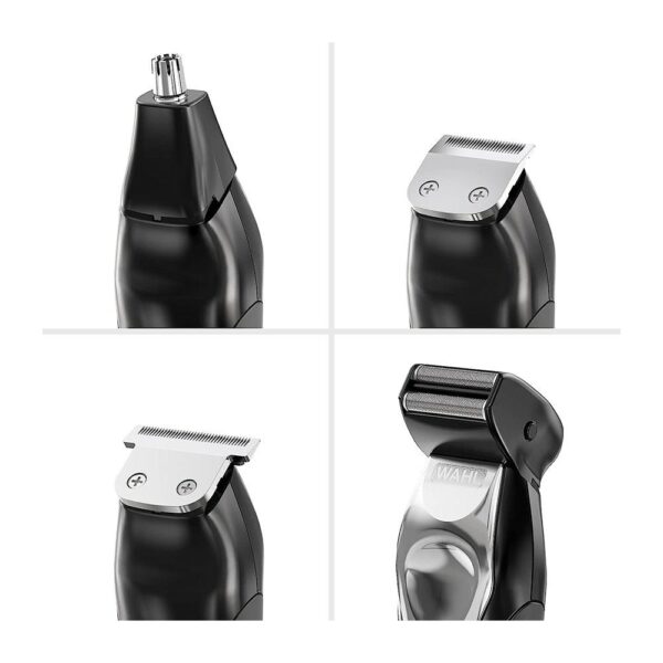 Wahl Trimmer Kit Total Groom 8 In 1 Hair Face And Body Grooming With 4 Interchangeable Heads - Black - Image 4