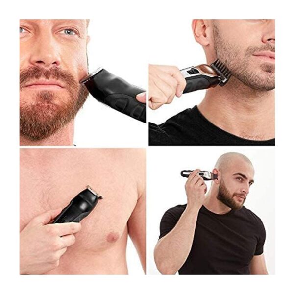 Wahl Trimmer Kit Total Groom 8 In 1 Hair Face And Body Grooming With 4 Interchangeable Heads - Black - Image 5