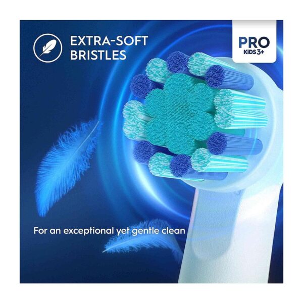 Oral-B Pro Disney Frozen Kids Electric Toothbrush Head Extra Soft Bristles 4 Pack - White - Image 5