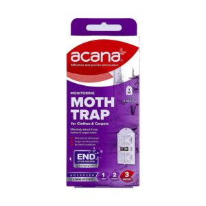Acana Moth Monitoring Trap For Protecting Clothes Carpets And Soft Furnishings – 8 Weeks