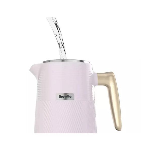 Breville Obliq Jug Kettle 360 Degree Rotational Base 3000W  1.7 Litres - Lilac And Pale Gold - Image 2