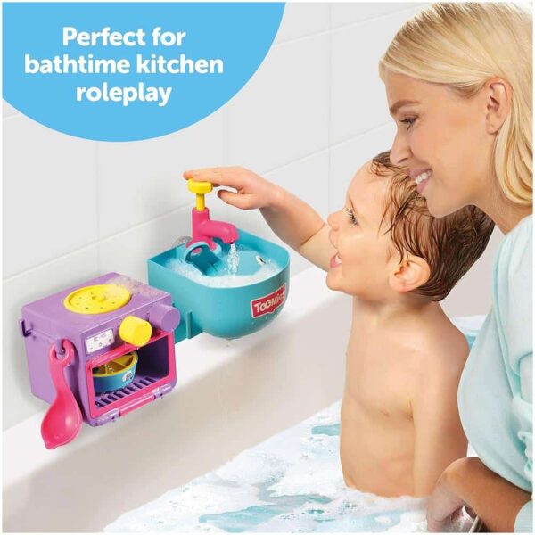 Tomy Toomies Bubble And Bake Bathtime Kitchen Kids Toddlers Toys - Multicolour - Image 4