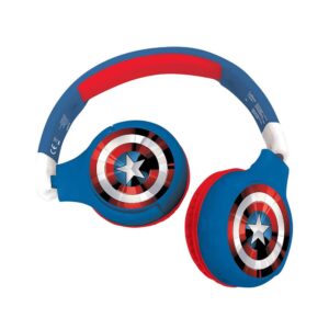 Lexibook Marvel Avengers Bluetooth And Wired Foldable Kids Headphones – Multicolor