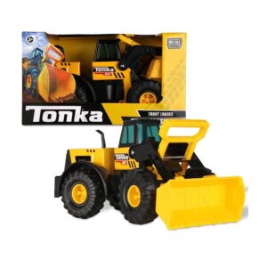 Tonka Steel Classics Mighty Front Loader Kids Construction Toys – Yellow/Black