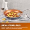 Gotham Steel Diamond 8.5/9.5 Inch Fry Pan Twin Pack - Copper - Image 3