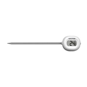 Salter Instant Read Digital Meat Thermometer – Silver/White