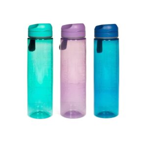 Sistema Tritan Active Flip Top Water Bottle 1 Litre Transparent – Assorted Colours