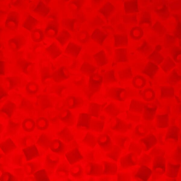 Hama 1000 Midi Beads In Bag Cylindrical Plastic - Night Glow Red - Image 3