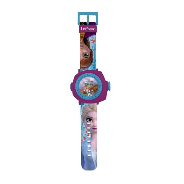Lexibook Disney Frozen II Children Projection Watch With 20 Images - Blue/Purple/Berry - Image 2