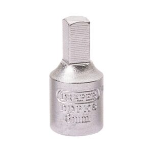 Draper Square Drain Plug Key 3/8 Inch Square Drive 8mm Chrome Vanadium Steel – Silver